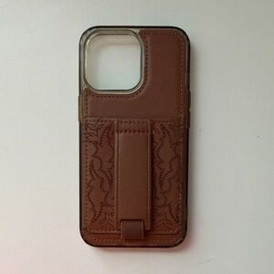 Wallis Tan Leather Phone Case with Strap for iPhone 13 Pro